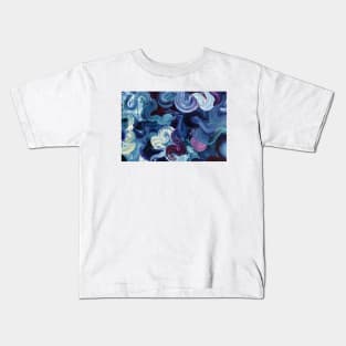 Abctract blue Kids T-Shirt